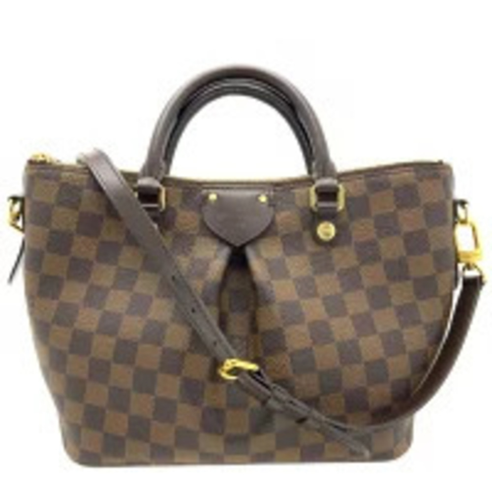 LOUIS VUITTON Siena Damier Ebene Brown Handbag Shoulder Bag Crossbody